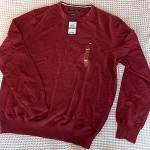 Tommy Hilfiger sweater, size large, dark red